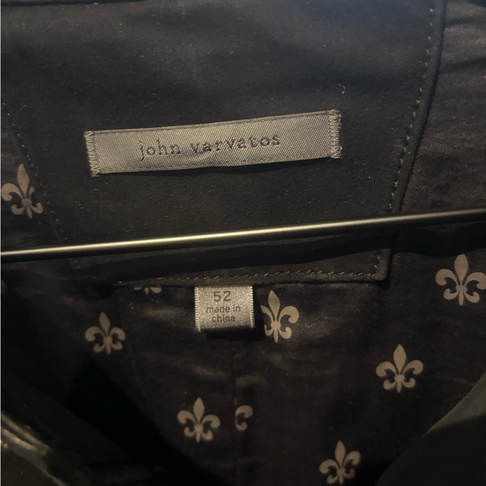 John Varvatos Black Men's Leather Jacket Goat Suede - Picture 5 of 8